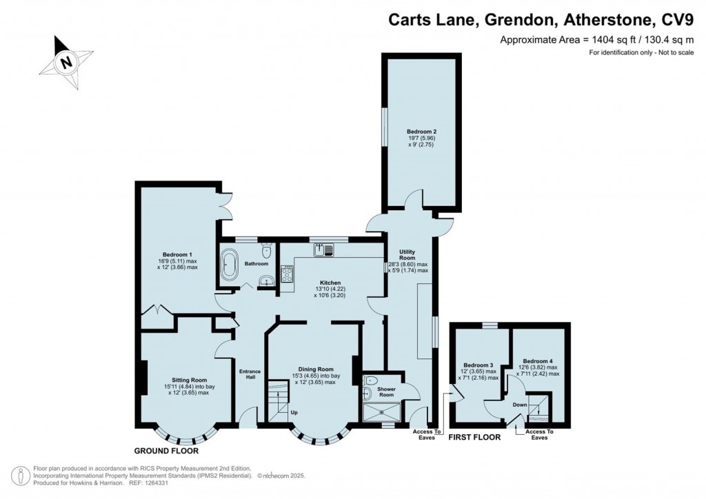 Floorplans For Carts Lane, Grendon, CV9