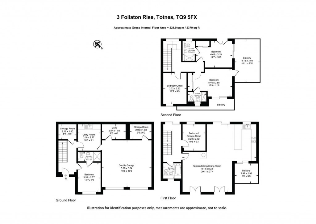 Floorplans For Follaton Rise, Totnes
