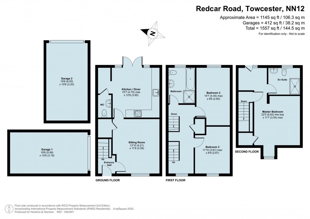 Floorplans For Redcar Road, Towcester, NN12