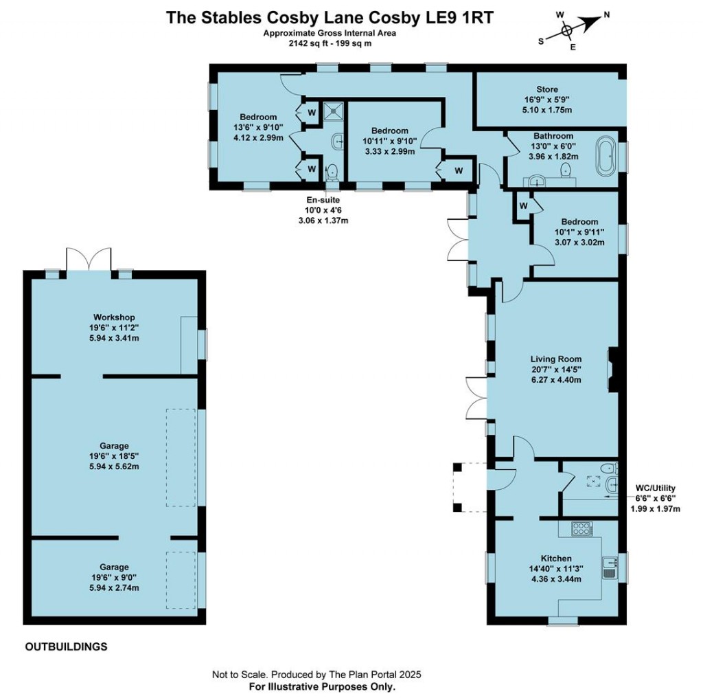 Floorplans For Cosby Lane, Cosby, Leicester, LE9
