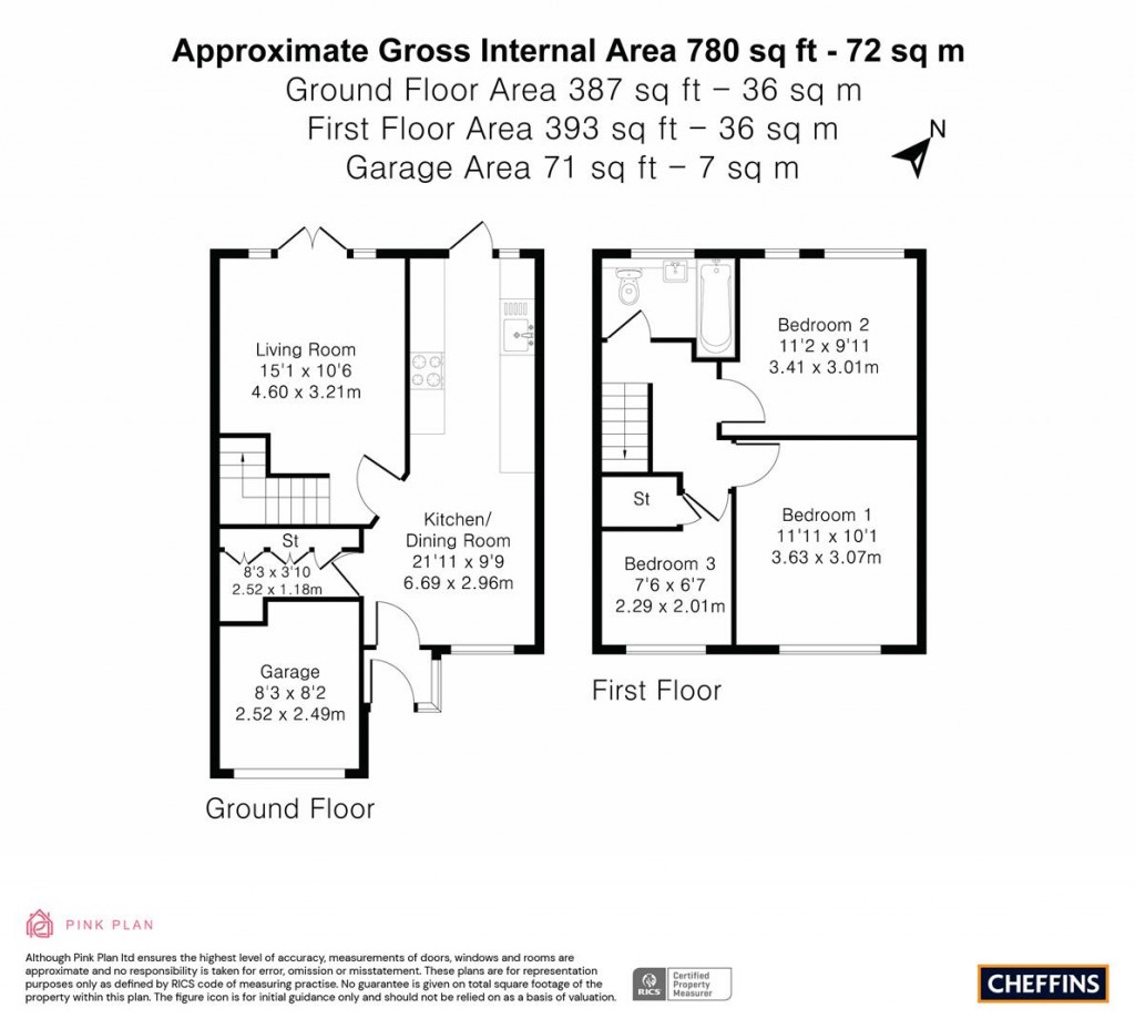 Floorplans For Plantation Close, Saffron Walden