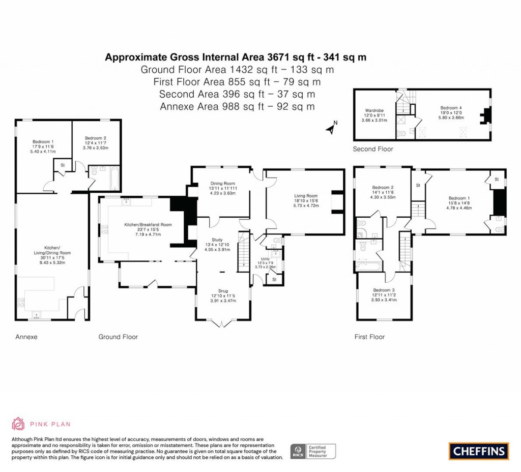 Floorplans For Fox Road, Bourn