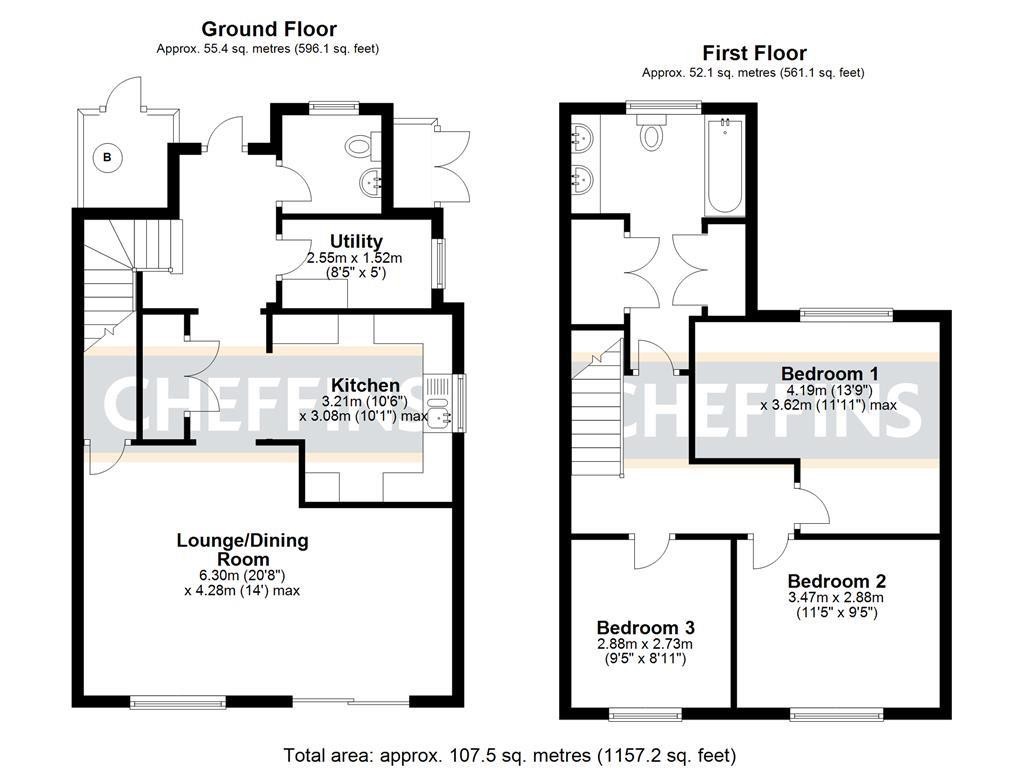 Floorplans For Gunning Road, Ely