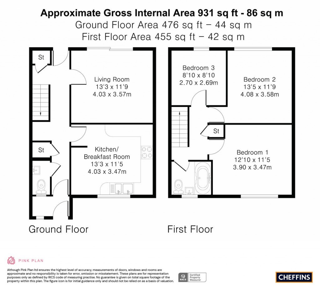 Floorplans For Haggers Close, Melbourn, Royston