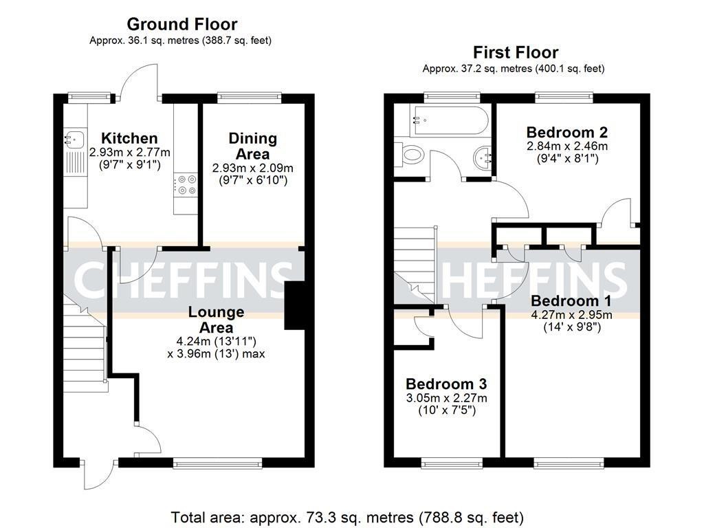 Floorplans For Abbots Way, Ely