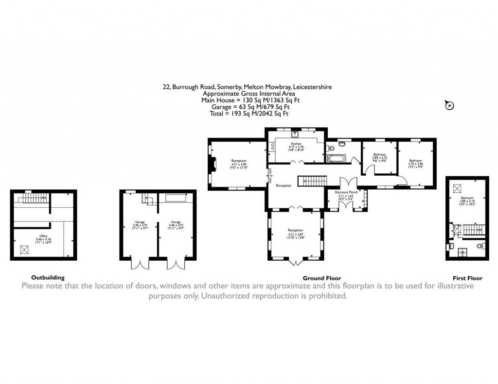 Floorplans For Burrough Road, Somerby, Melton Mowbray