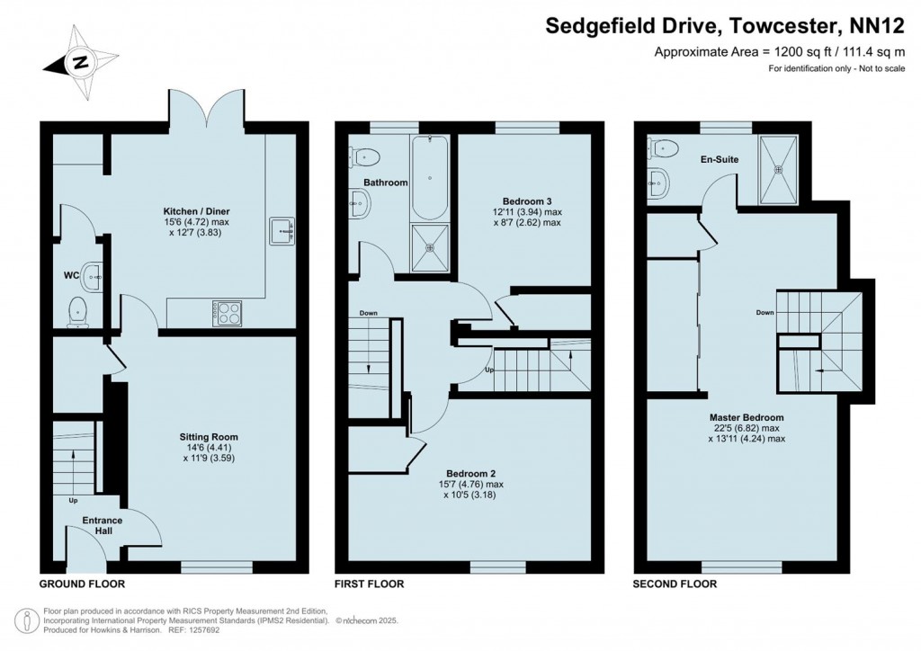 Floorplans For Sedgefield Drive, Towcester, NN12