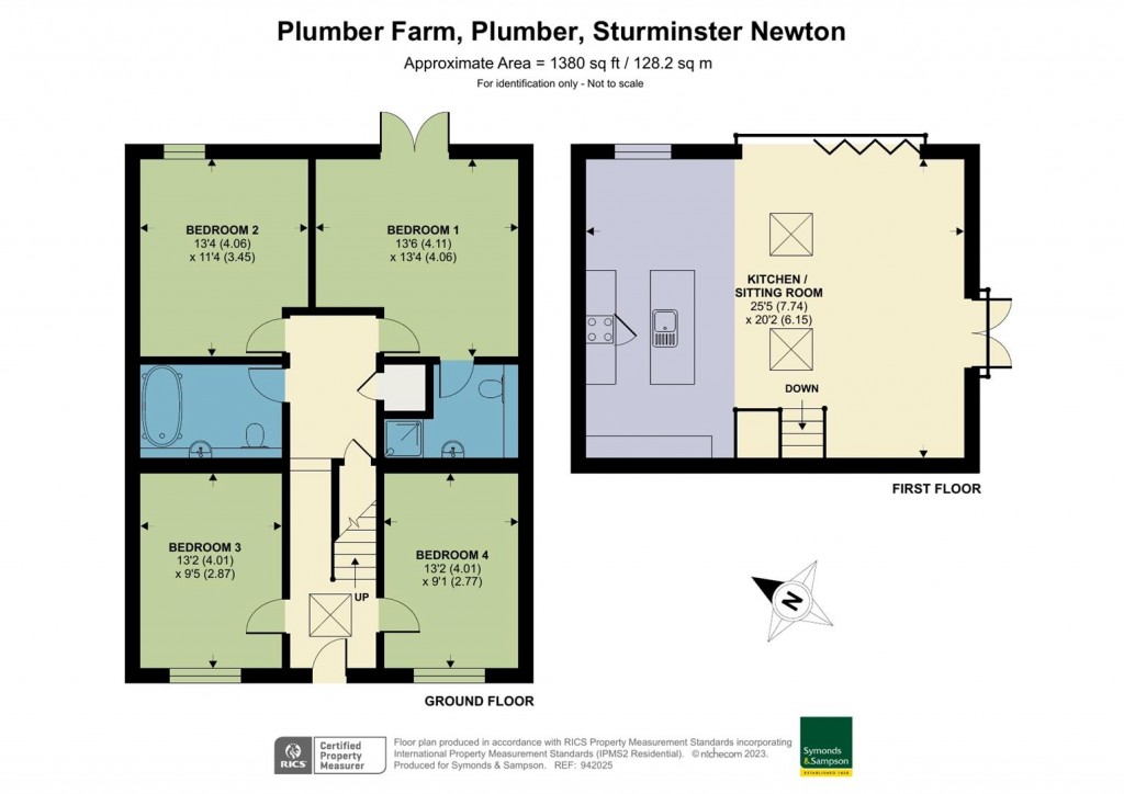 Floorplans For Plumber Farm, Plumber, Sturminster Newton