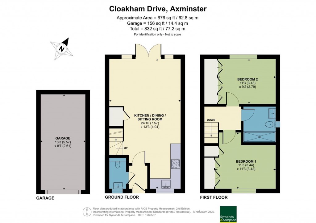 Floorplans For Cloakham Drive, Axminster