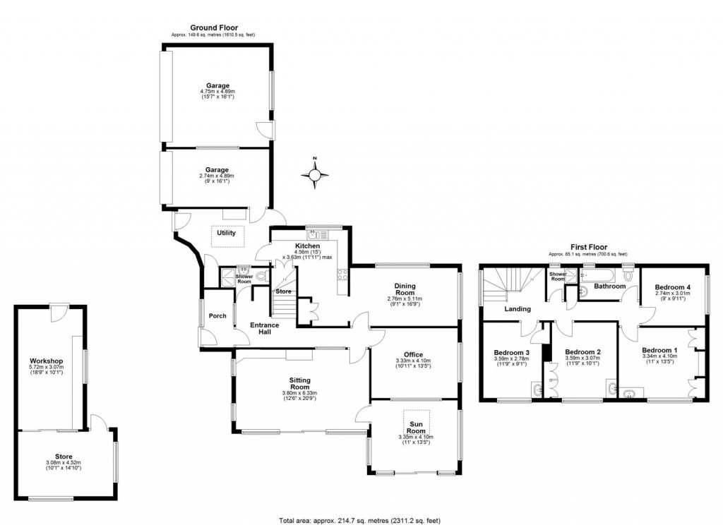 Floorplans For Station Road, Loddiswell, Kingsbridge
