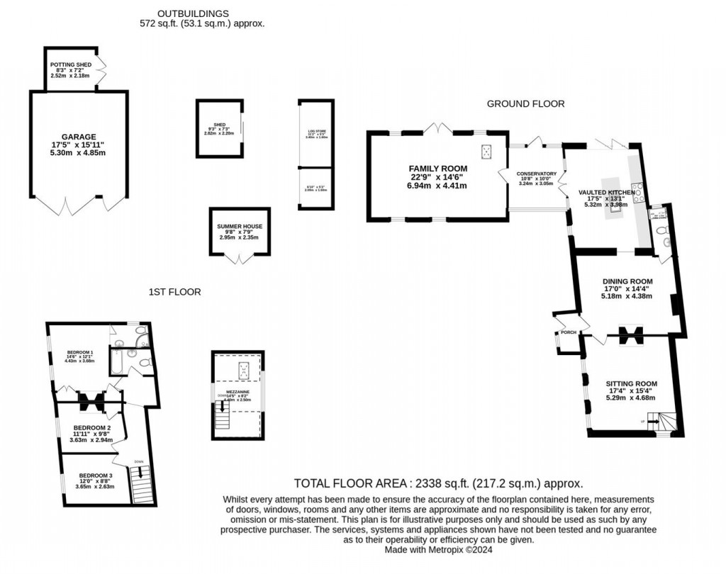 Floorplans For Duck Street, Child Okeford, Blandford Forum