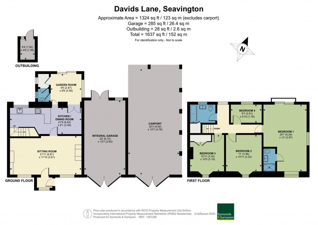 Floorplans For Davids Lane, Seavington, Ilminster