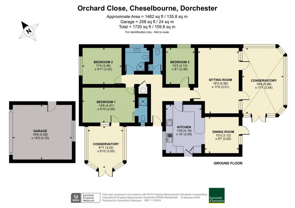Floorplans For Orchard Close, Cheselbourne, Dorchester