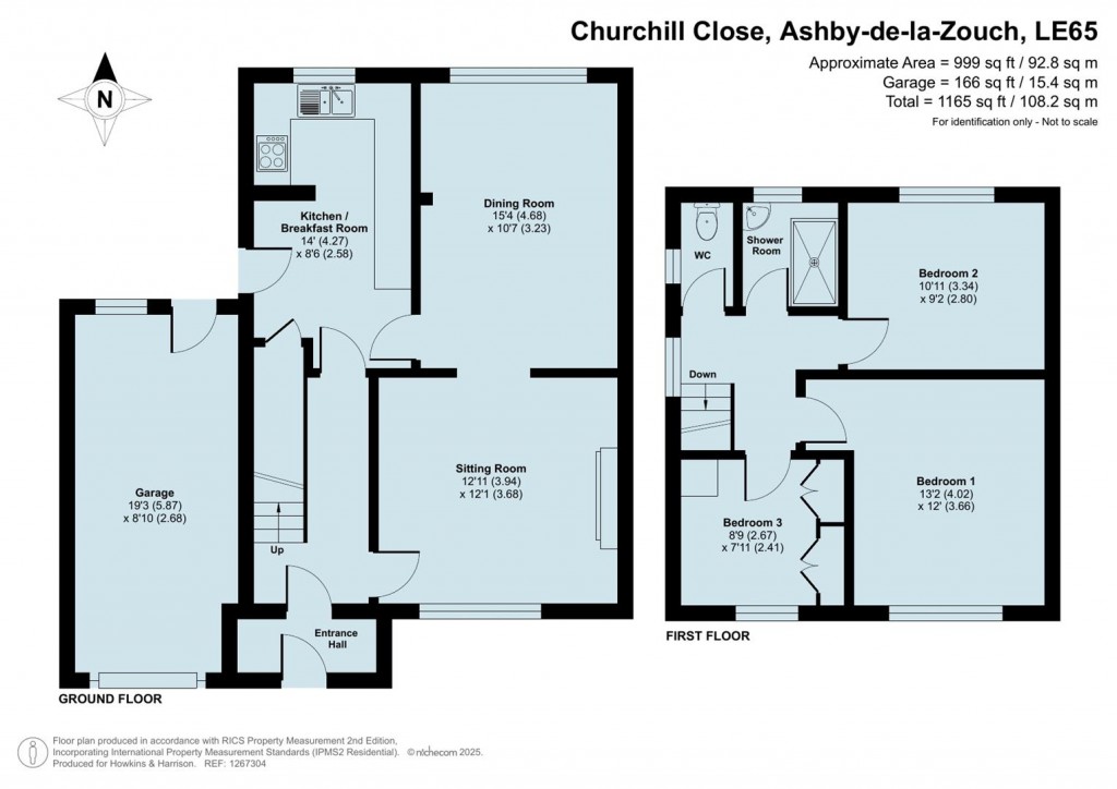 Floorplans For Churchill Close, Ashby-De-La-Zouch, LE65