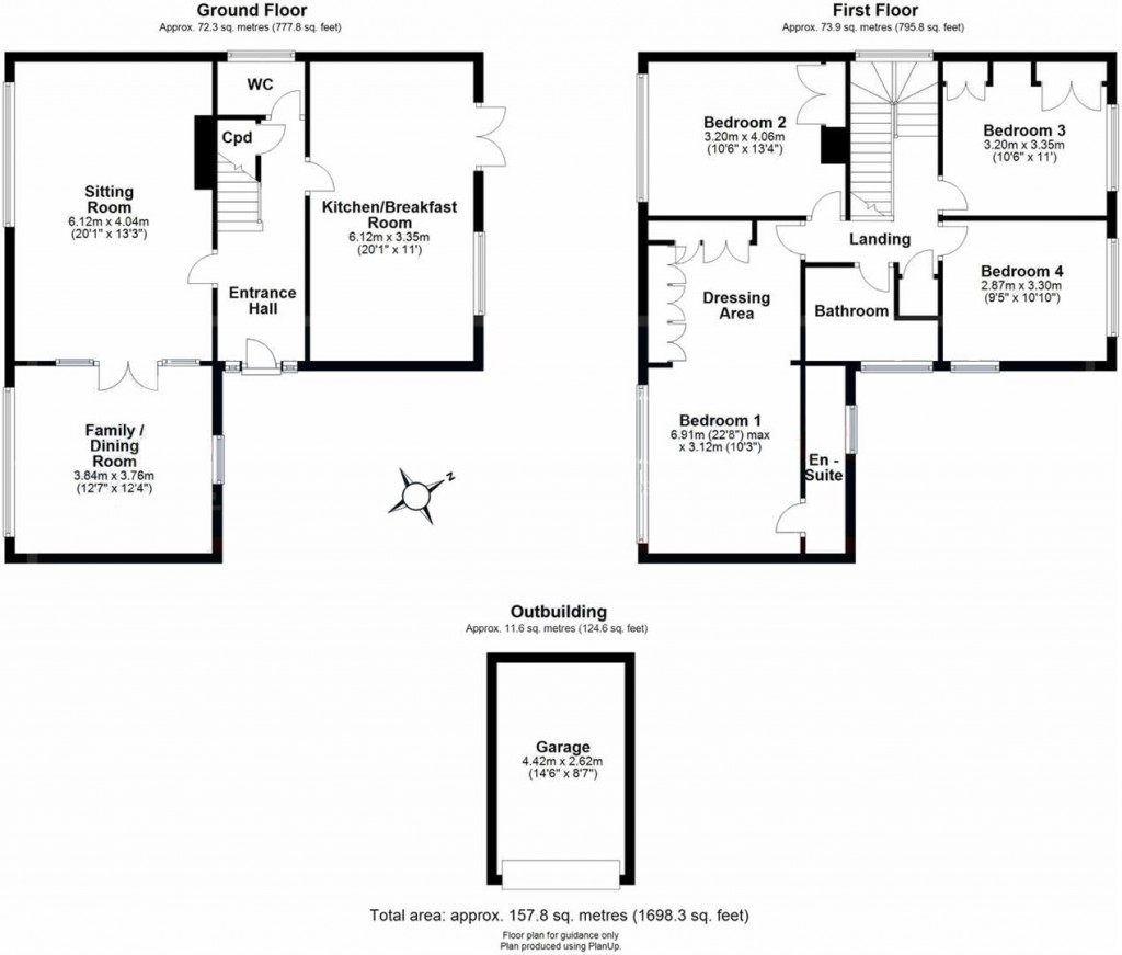 Floorplans For Colehills, Clavering, Saffron Walden