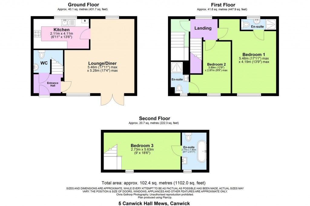 Floorplans For Hall Drive, Canwick, Lincoln