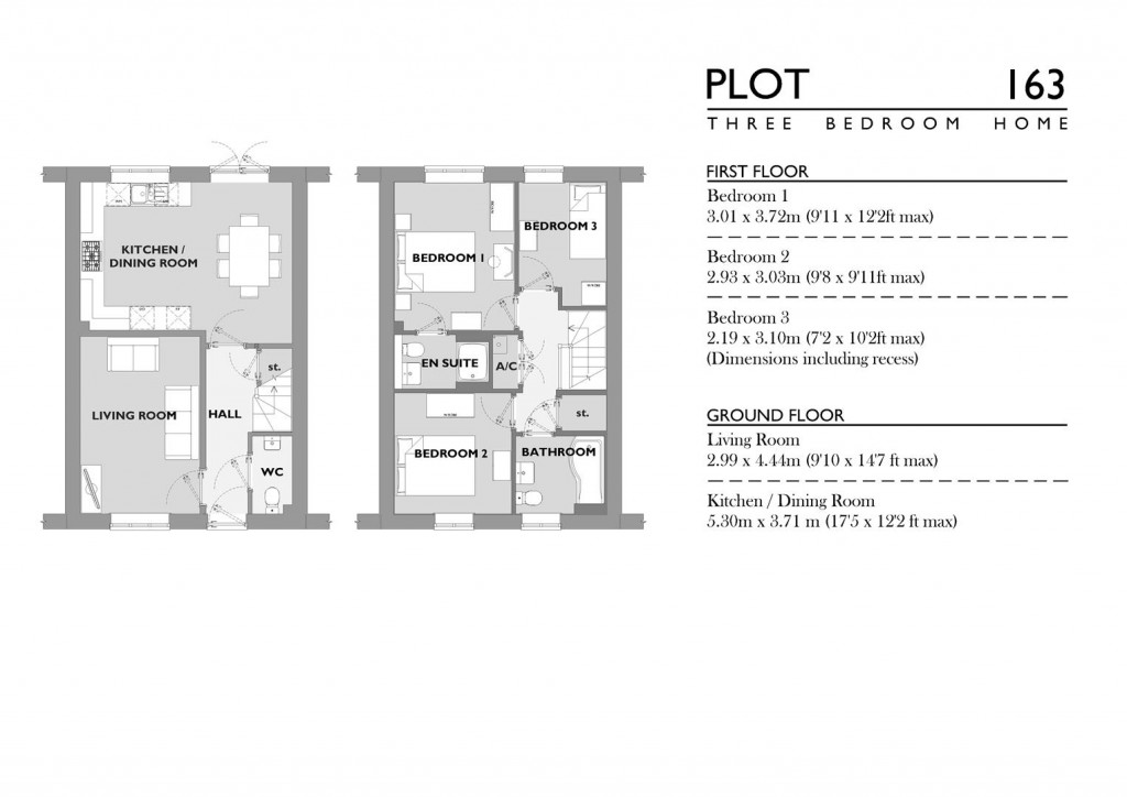 Floorplans For Nottington Park, Nottington, Weymouth