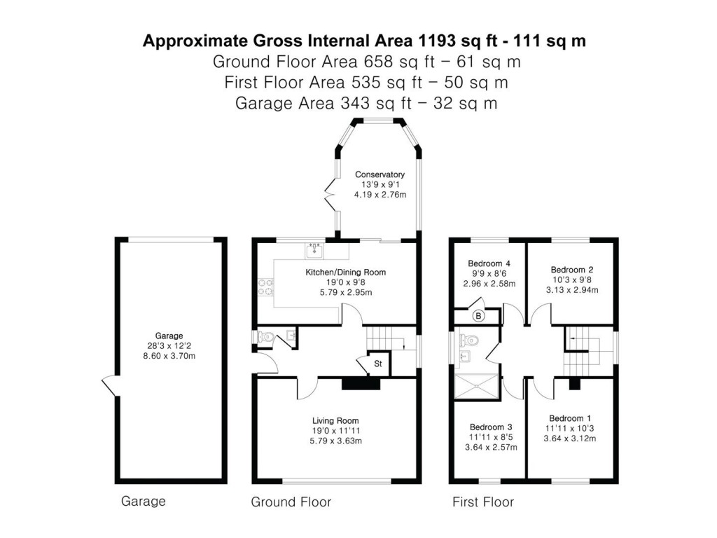 Floorplans For Castle Lane, Haverhill