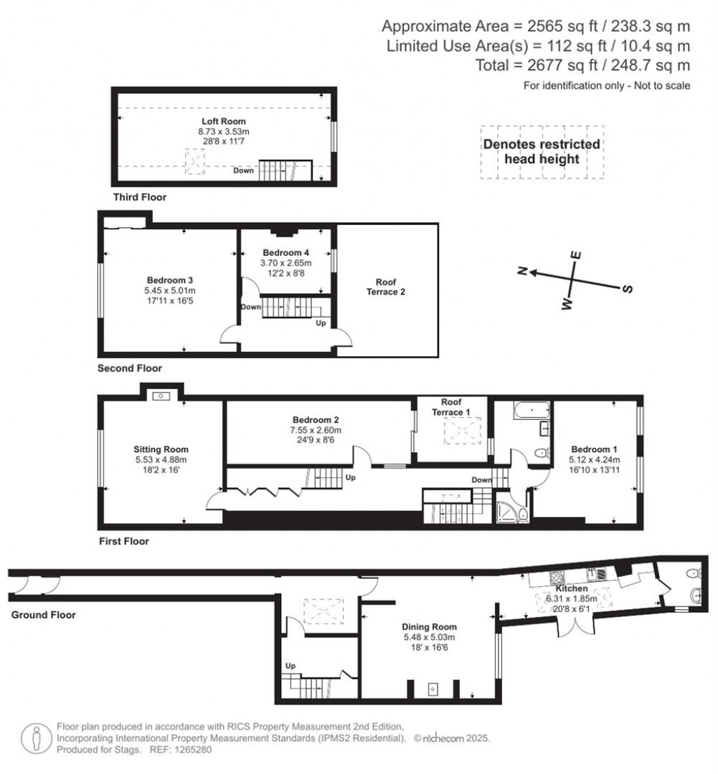 Floorplans For High Street, Totnes