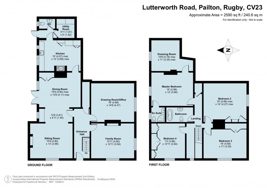 Floorplans For Lutterworth Road, Pailton, Rugby, CV22