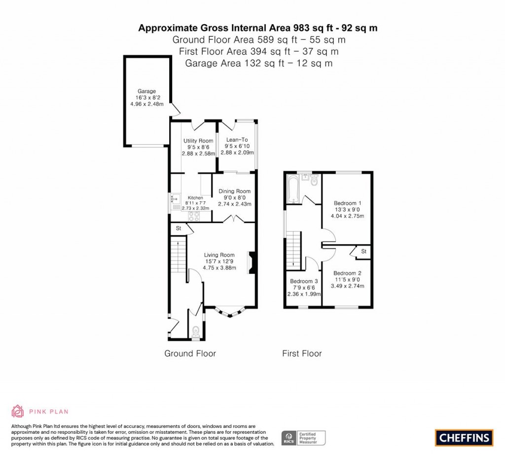 Floorplans For Ascot Road, Royston