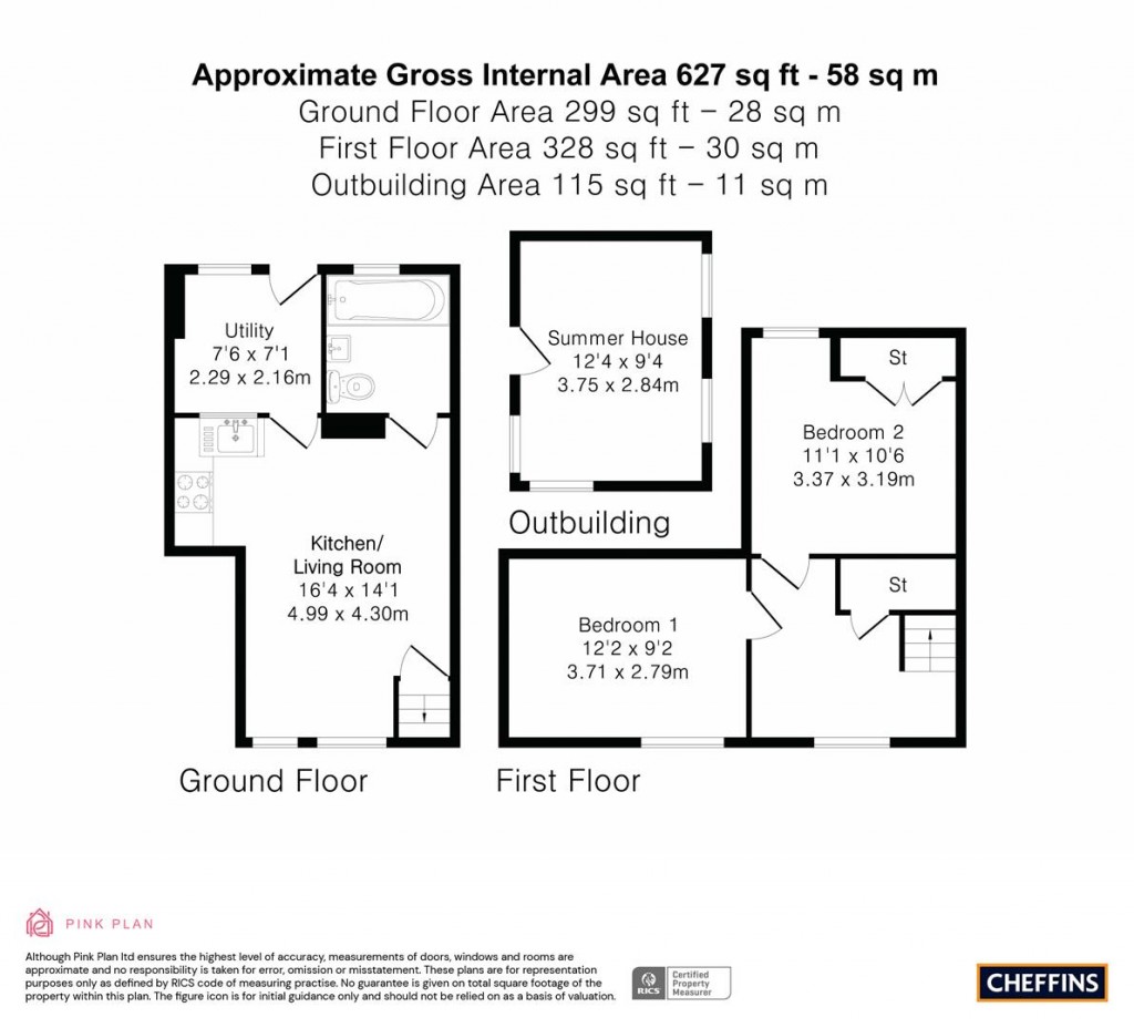 Floorplans For Church Street, Great Shelford, Cambridge