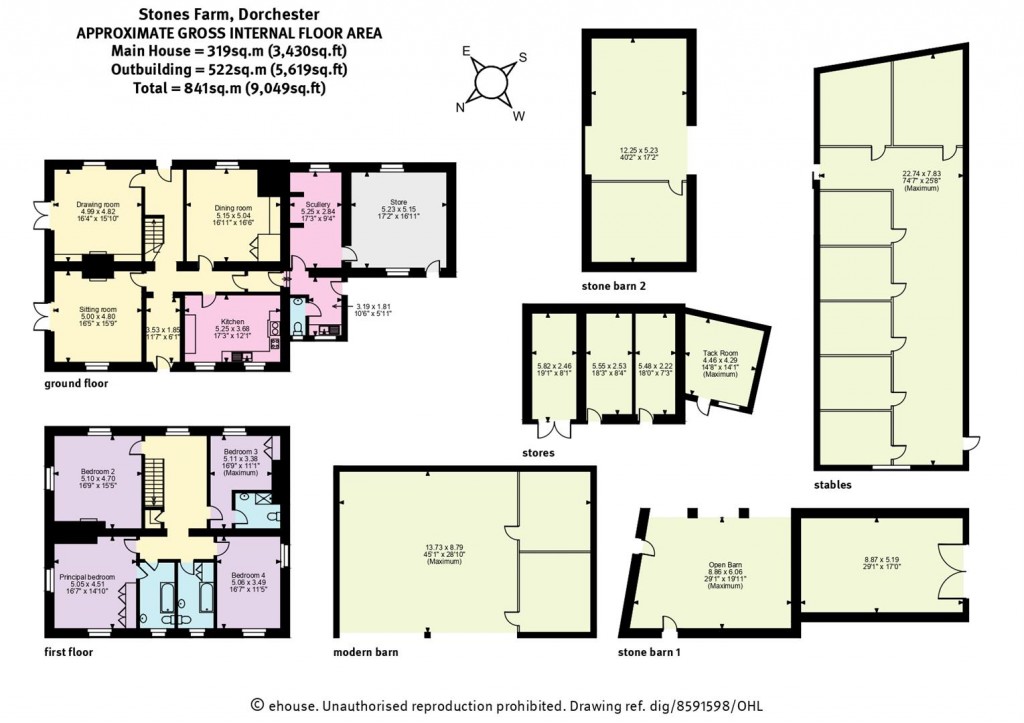 Floorplans For Hilfield, Dorchester, Dorset