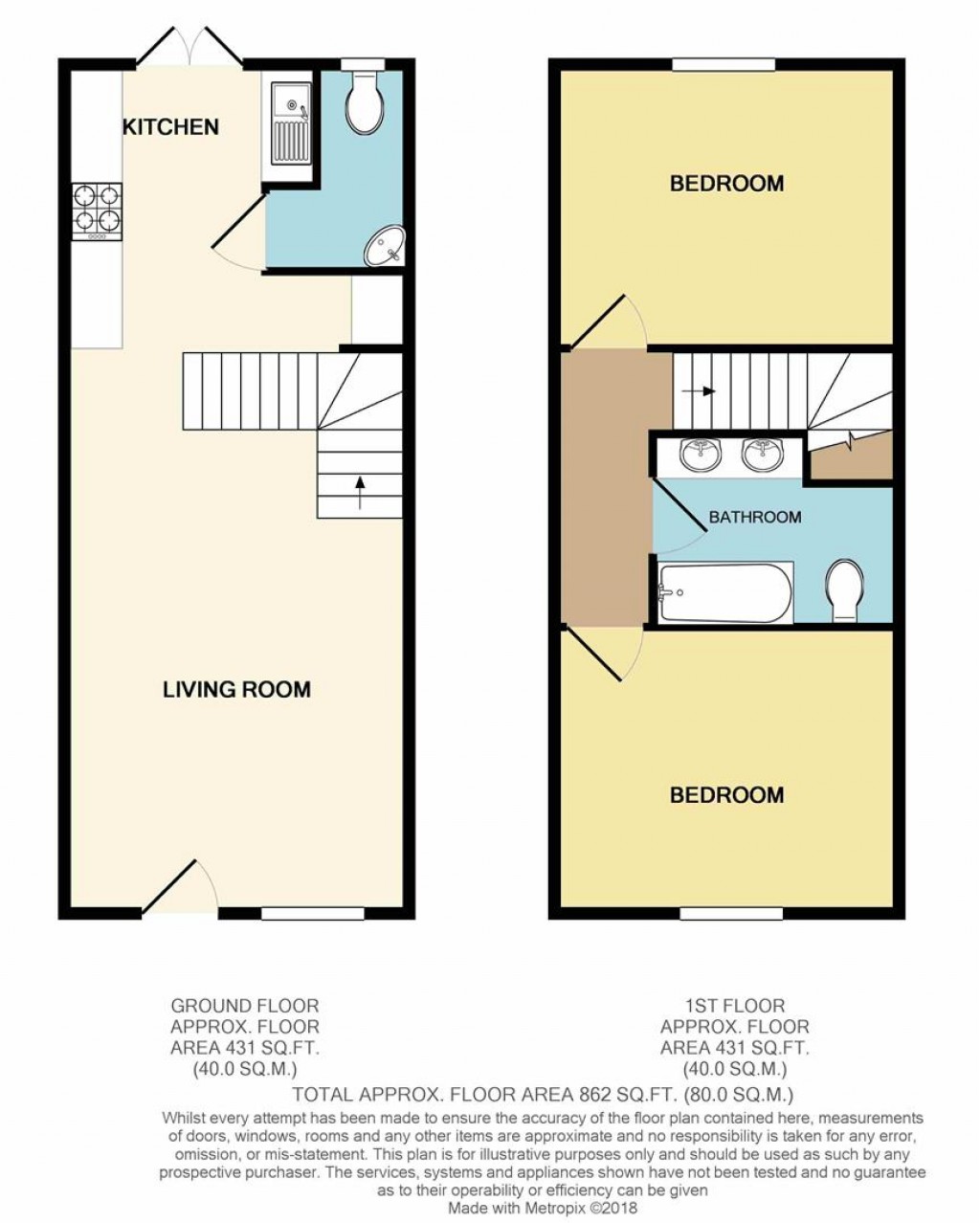 Floorplans For Yarmouth, Isle of Wight