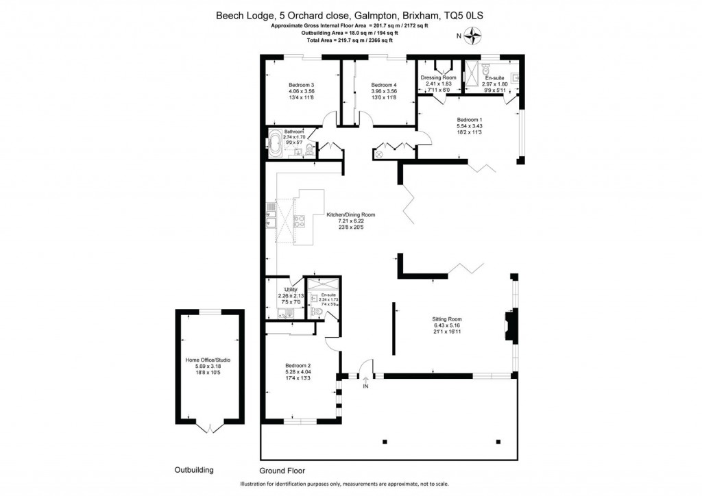 Floorplans For Orchard Close, Galmpton, Brixham