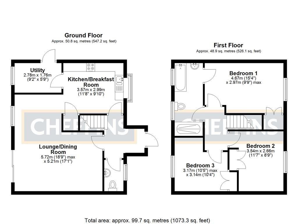 Floorplans For Beresford Road, Ely