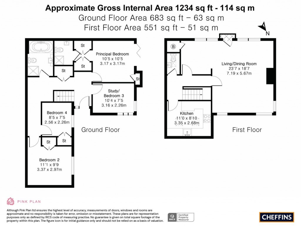 Floorplans For Church Lane, Dullingham