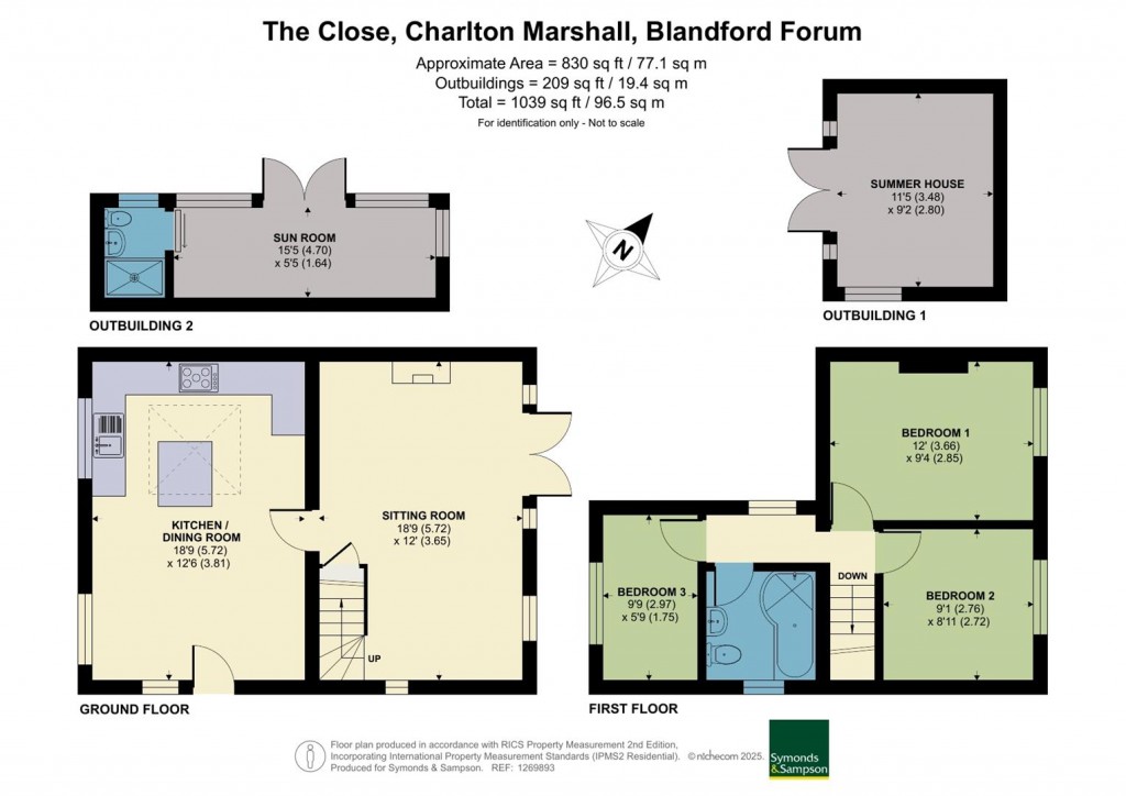 Floorplans For Charlton Marshall, Blandford Forum