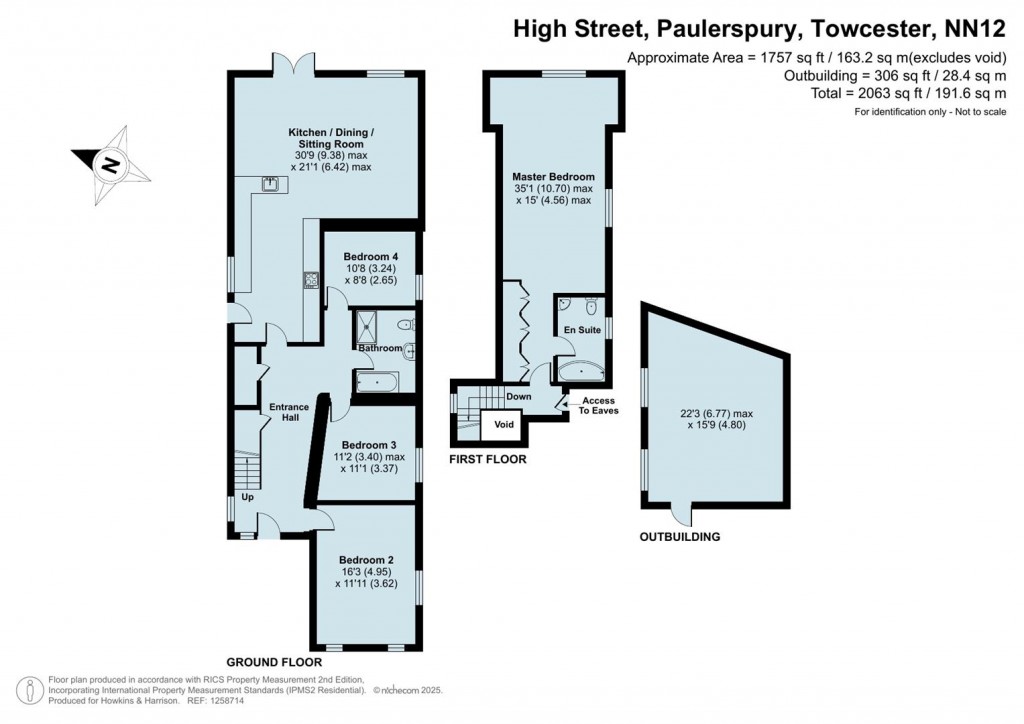 Floorplans For High Street, Paulerspury, NN12