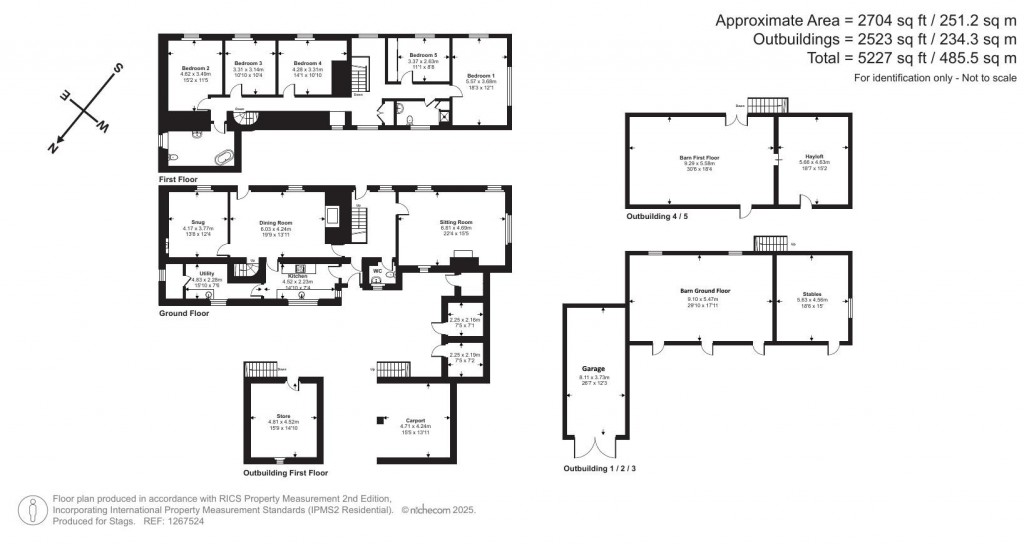 Floorplans For Walkhampton, Dartmoor National Park, Devon