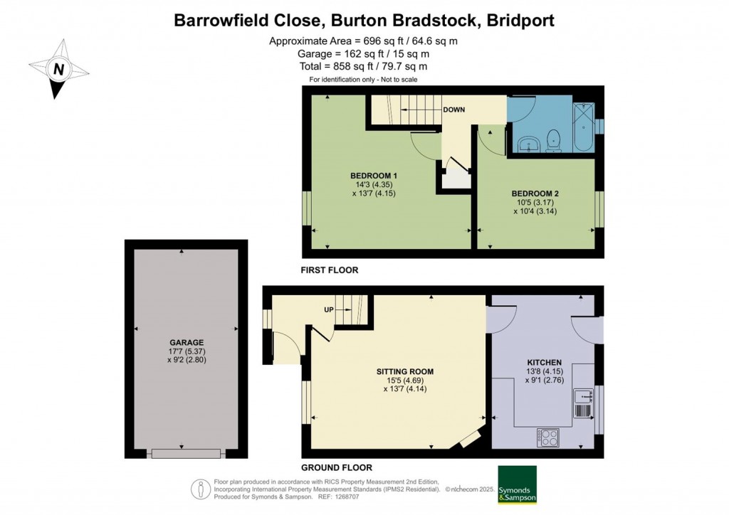 Floorplans For Barrowfield Close, Burton Bradstock, Bridport