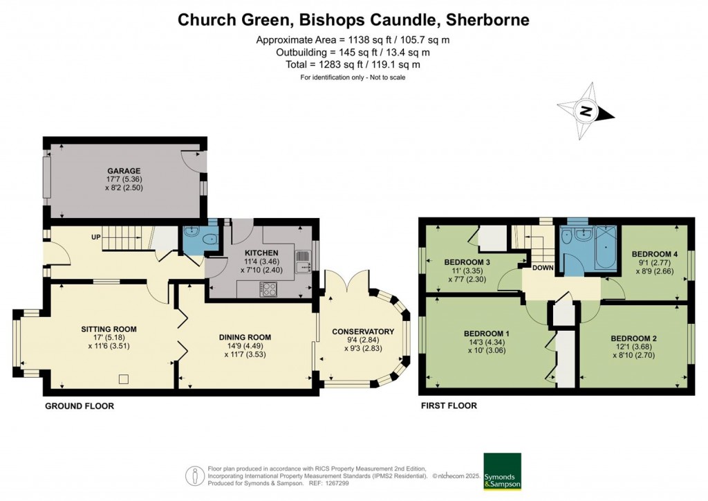 Floorplans For Church Green, Bishops Caundle, Sherborne