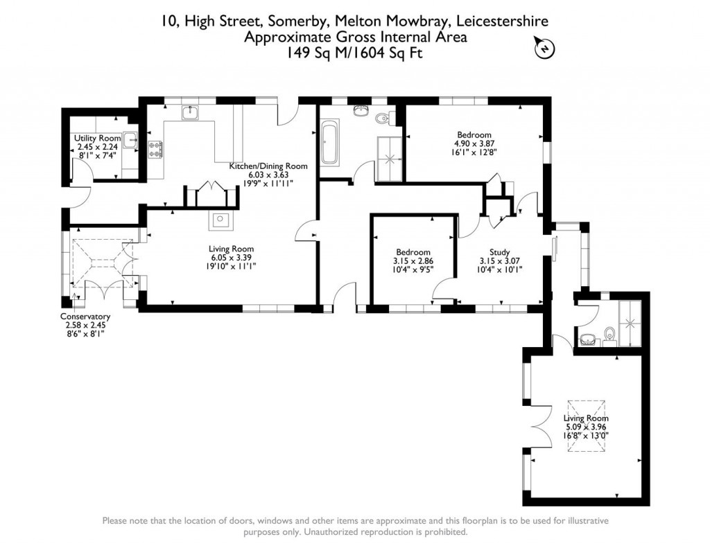 Floorplans For High Street, Somerby, Melton Mowbray