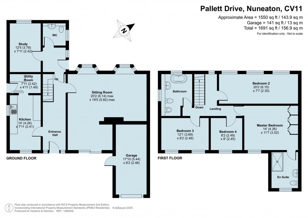Floorplans For Pallett Drive, Nuneaton, CV11