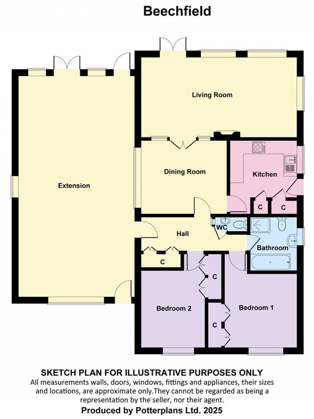 Floorplans For Totland Bay, Isle of Wight