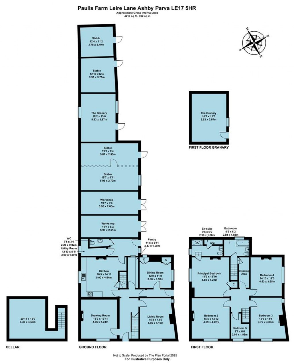 Floorplans For Leire Lane, Ashby Parva, Lutterworth, LE17