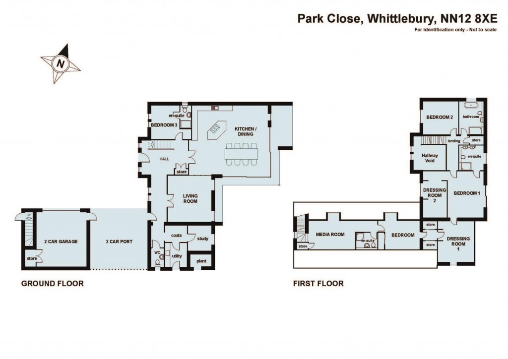 Floorplans For Park Close, Whittlebury, NN12