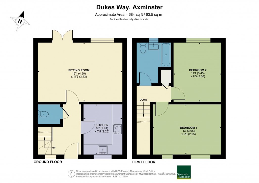 Floorplans For Dukes Way, Axminster
