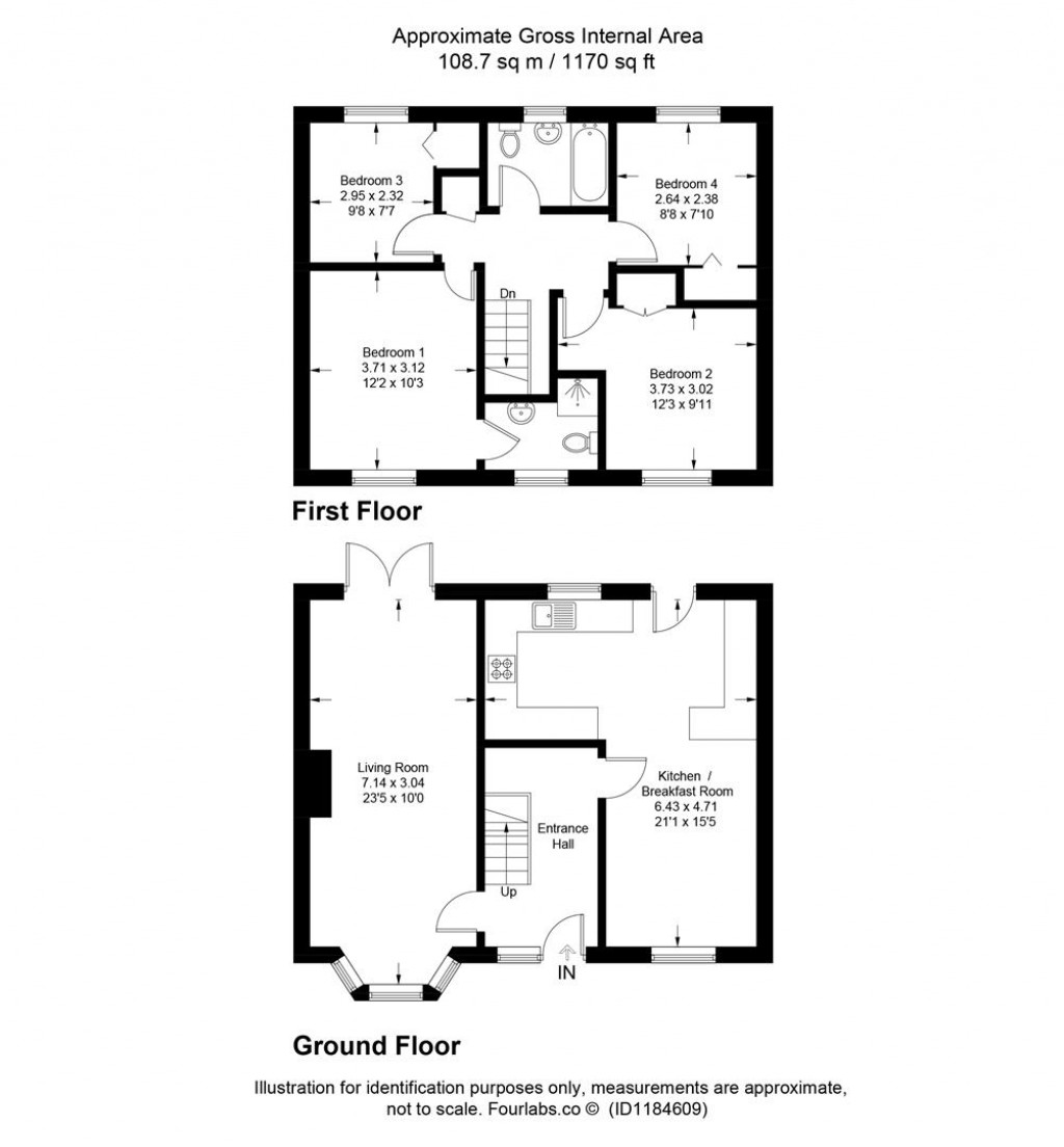 Floorplans For Fairfield Green, Churchinford, Taunton