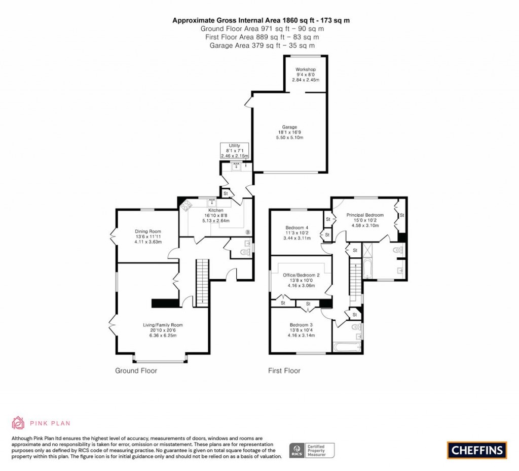 Floorplans For Church Road, Little Wilbraham, Cambridge