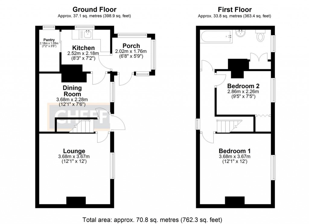 Floorplans For Cage Lane, Stretham, Ely
