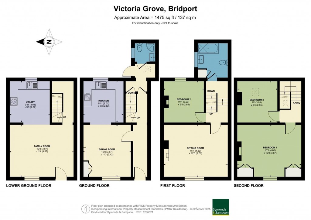 Floorplans For Victoria Grove, Bridport, Dorset