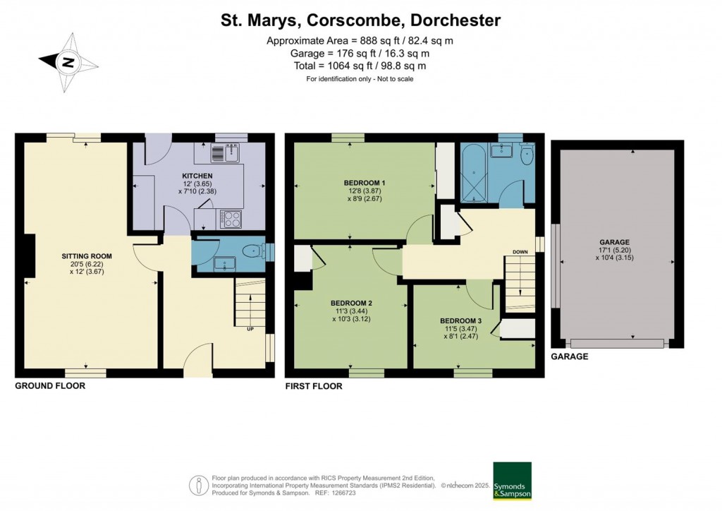 Floorplans For Corscombe, Dorchester, Dorset