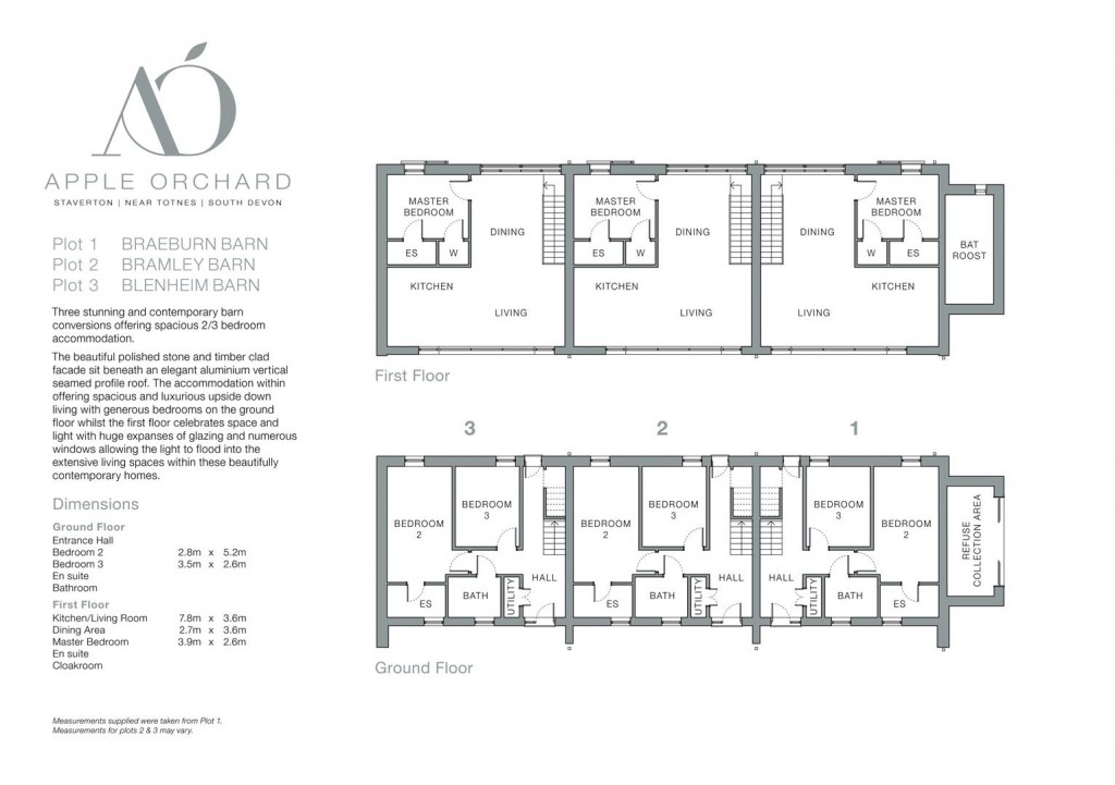 Floorplans For Apple Orchard, Staverton, Totnes