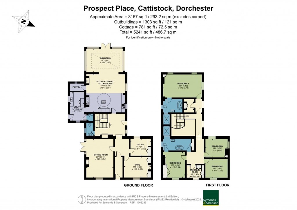 Floorplans For Cattistock, Dorchester, Dorset