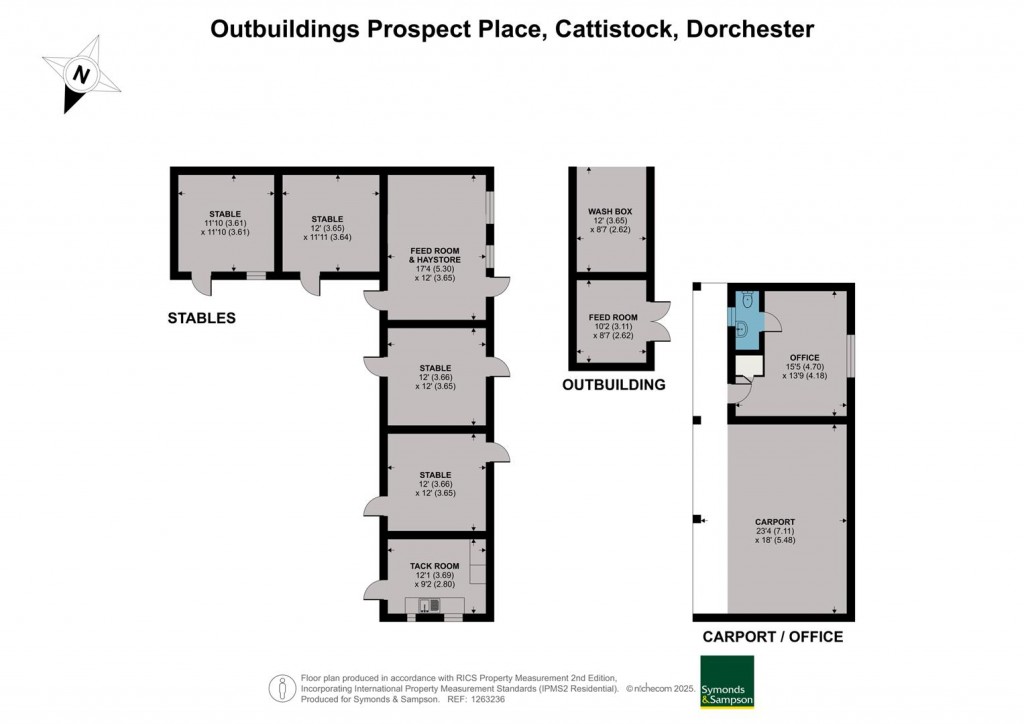 Floorplans For Cattistock, Dorchester, Dorset